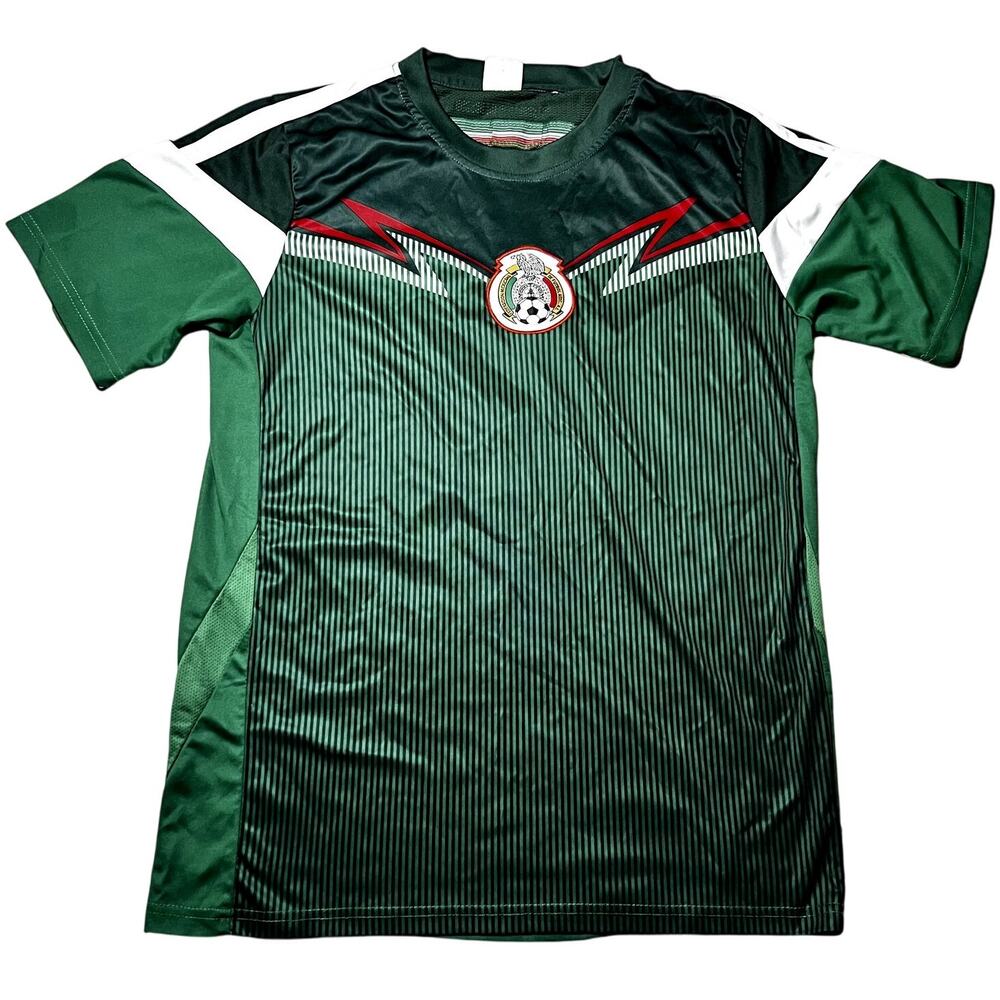 Mexico National Soccer Team Green Jersey L. Andrade #1, '14, Size M, Adidas